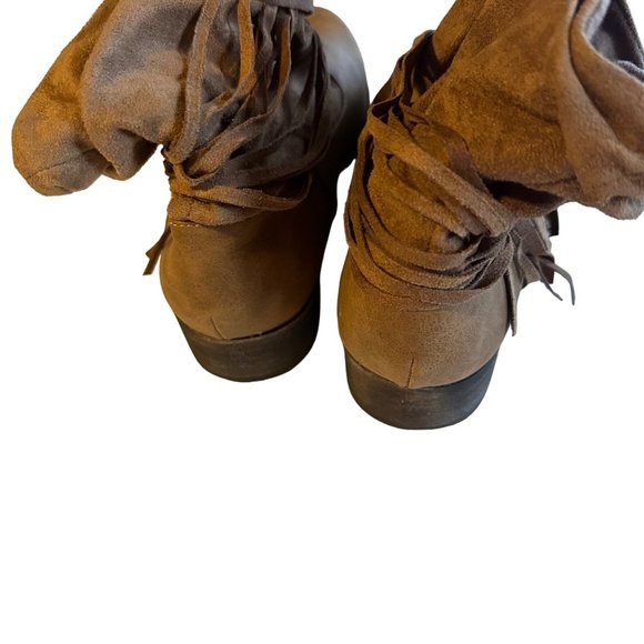 Mudd brown ankle fringe size 10 M boots - Picture 7 of 8